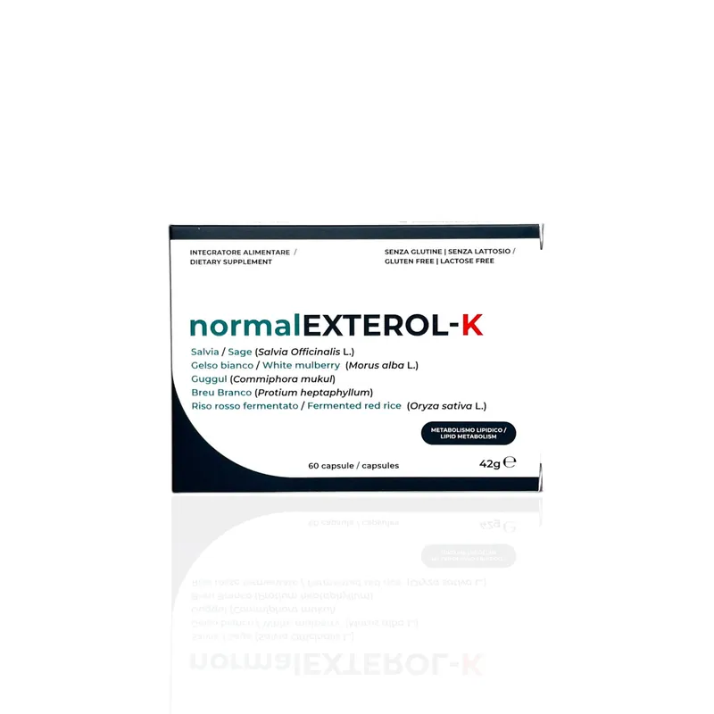 Confezione di normalEXTEROL-K, integratore per il metabolismo lipidico Dr.Tili